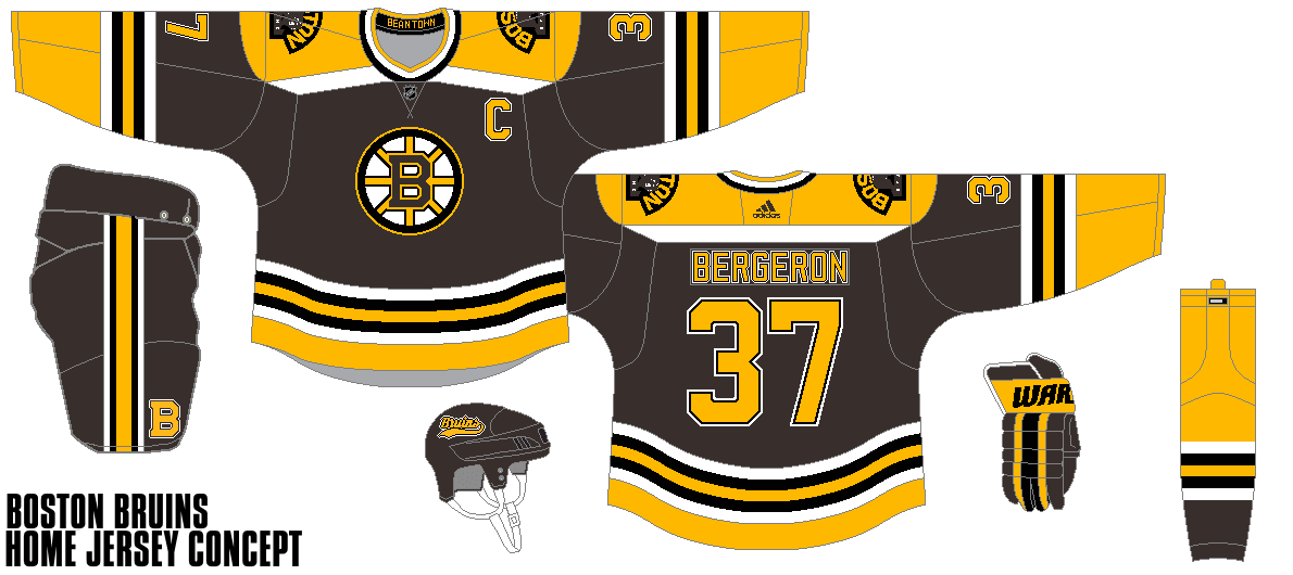 Boston bruins concept deals jersey