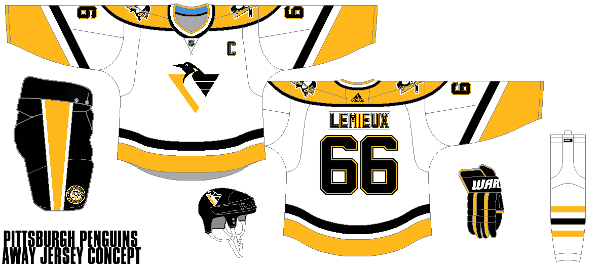 Pittsburgh Penguins Jersey Concept #JerseyConcepts #PittsburghPenguins