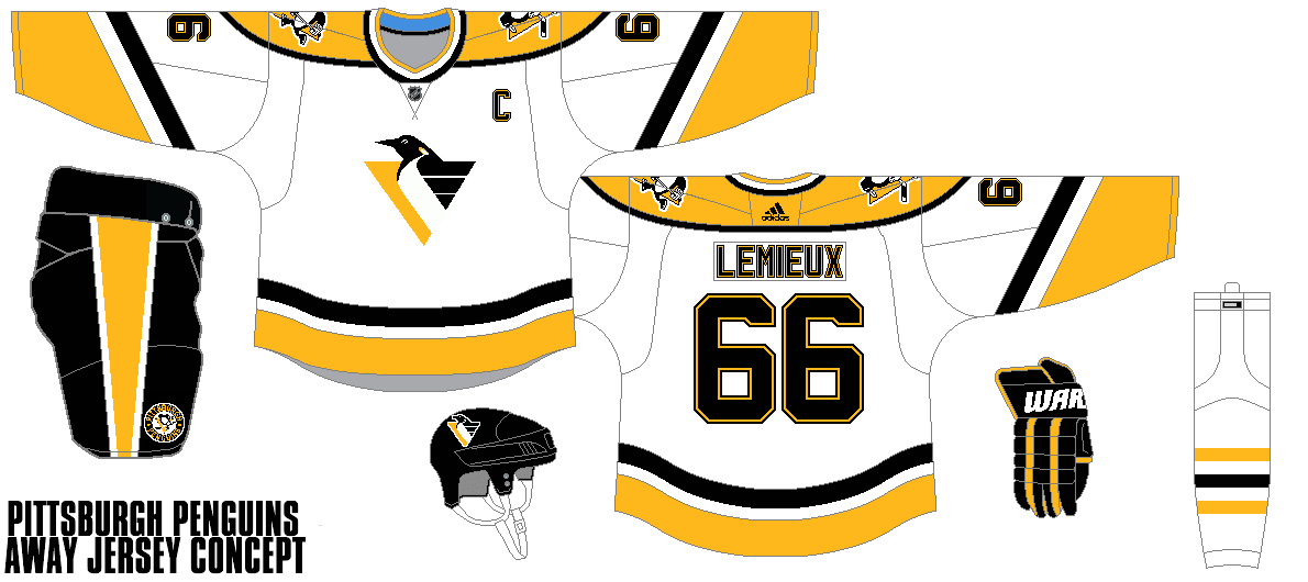 Penguins away discount jersey