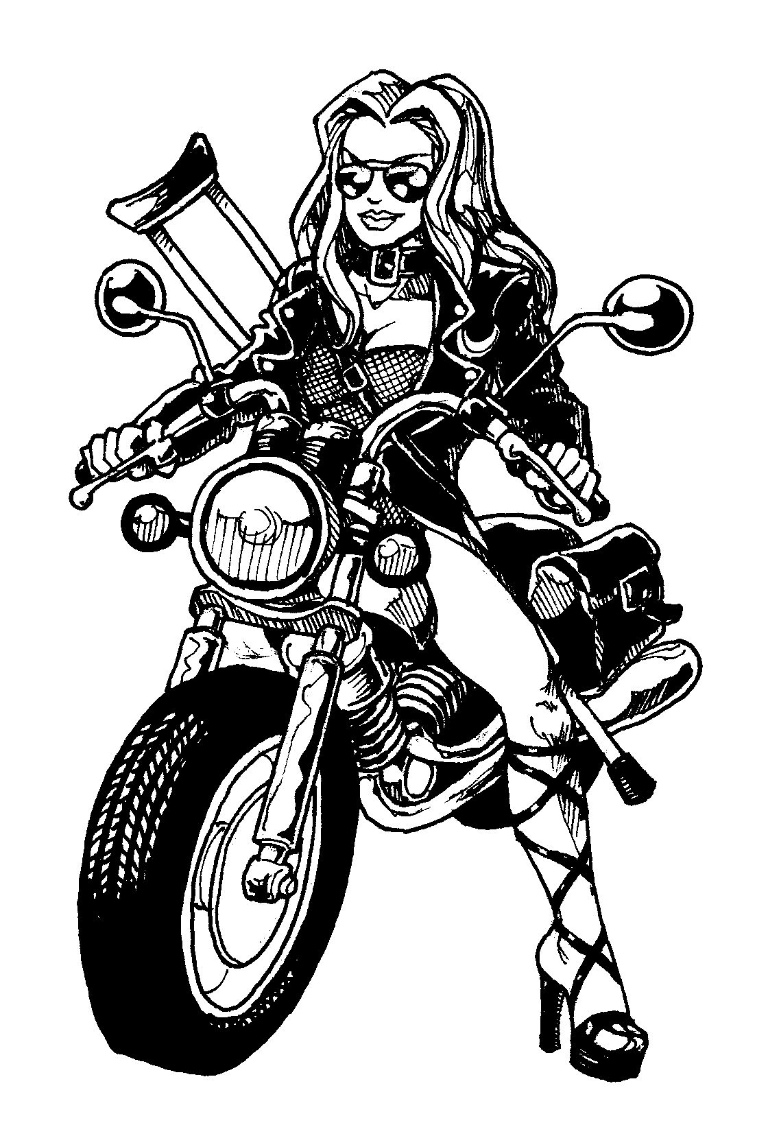 SAK Biker Girl w crutch