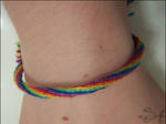 Rainbow Kumihimo Bracelet by SalamenceClaws