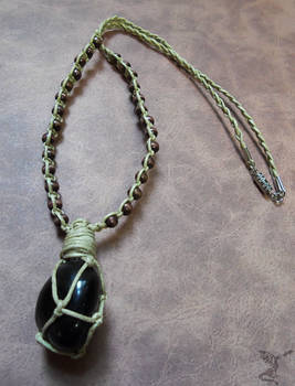 Macrame Onyx Necklace