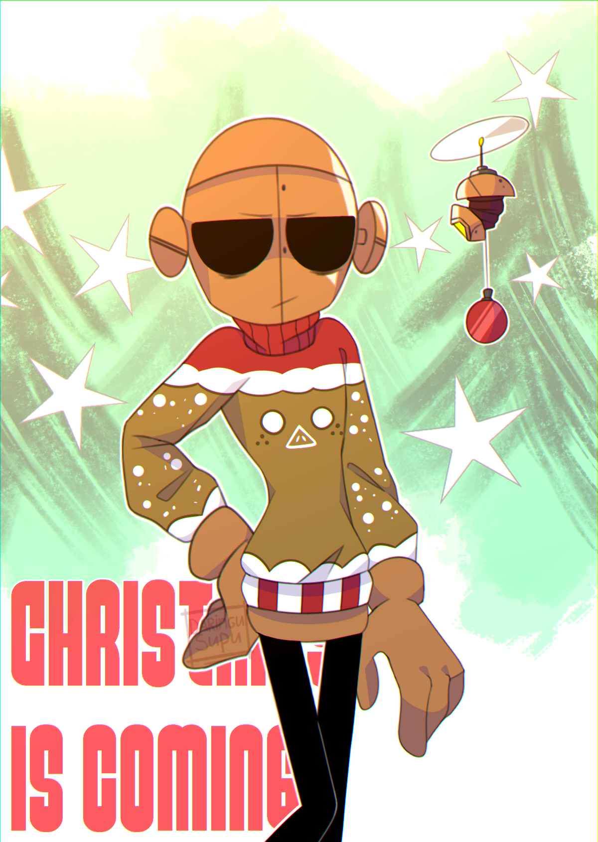 Don't Starve Together WX-78 Xmas by Daringusupu on DeviantArt