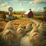 A Farm of Haystack Sculptures