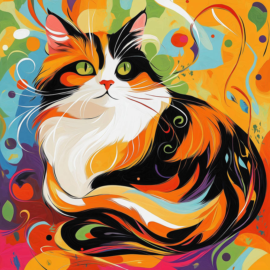 Calico Ripple The Vibrant Calico by RachenaArt on DeviantArt
