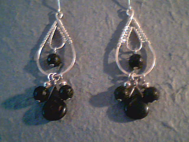 Black Fire - Earrings