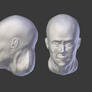 Human Head Sculpt made with Blender