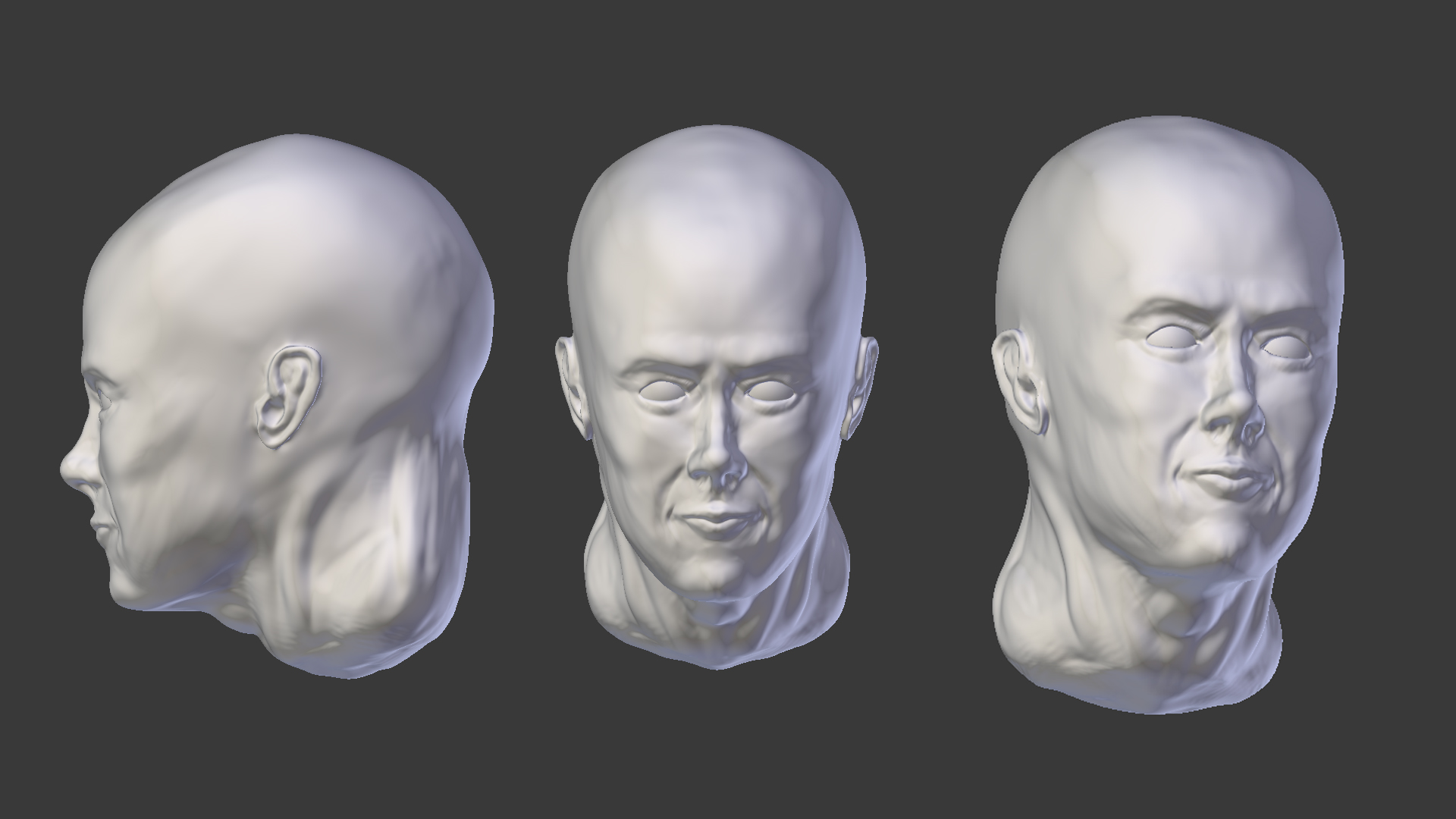 Human Head Sculpt made with Blender by KauheeApina on DeviantArt