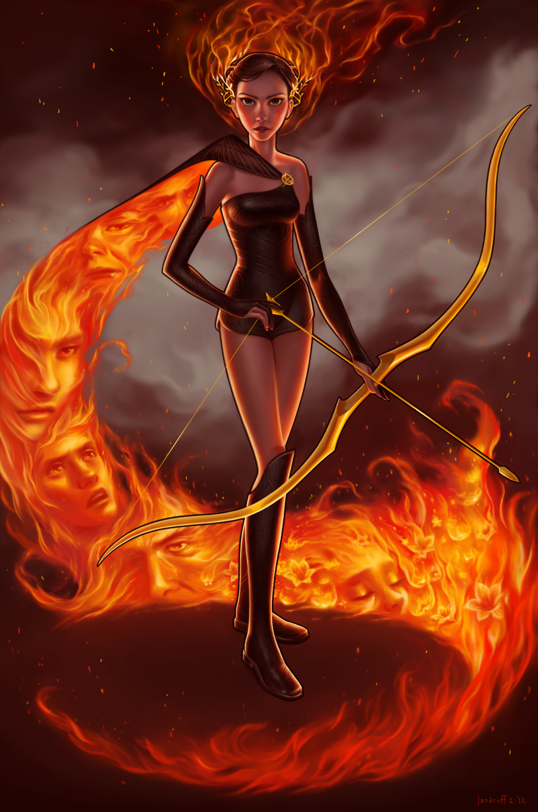 katniss everdeen fan art catching fire