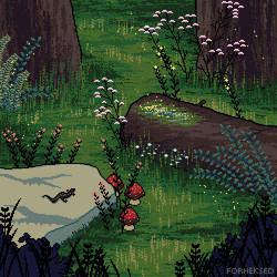 In the woods (pixel version)