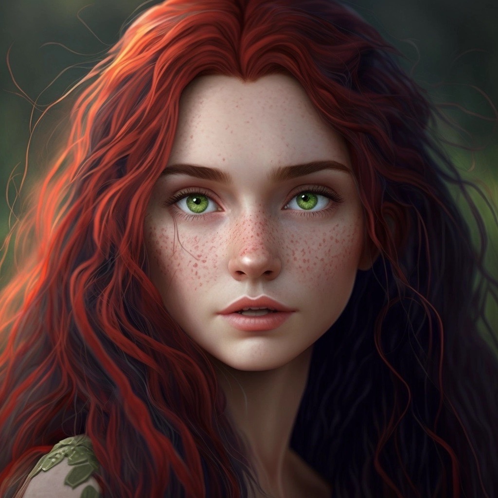 Natural Beauty with Red Hair and green Eyes by itsMe1809 on DeviantArt