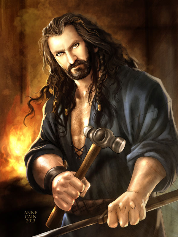 The Hobbit: Metalsmith Thorin by annecain