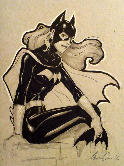 Sample Con sketch: Batgirl (DC Comics) by annecain