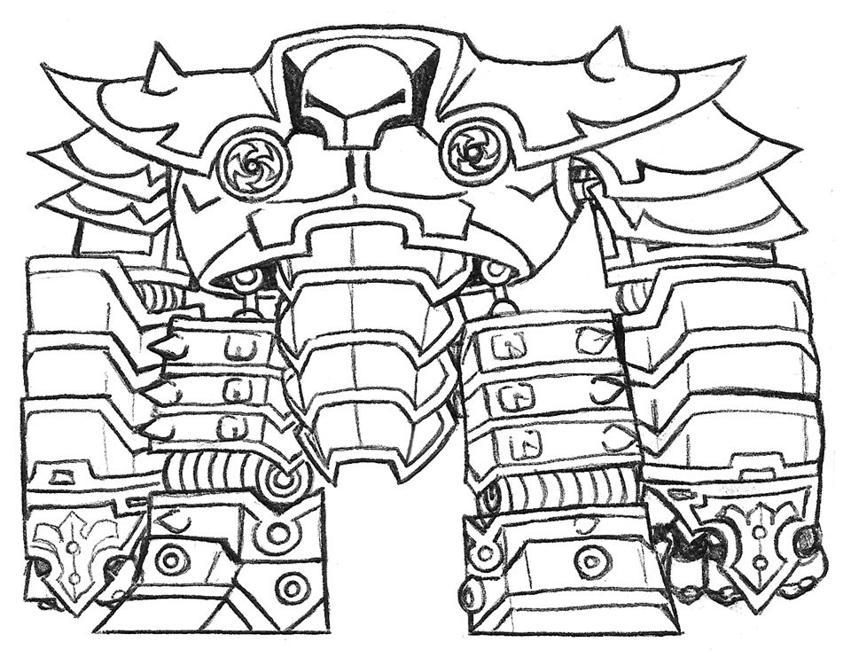 Iron Golem Sketch by Hologramzx on DeviantArt