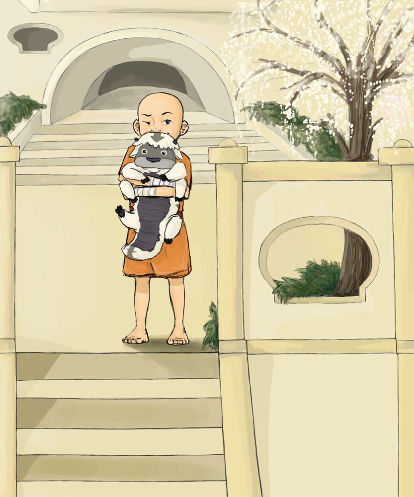 Aang meets Appa