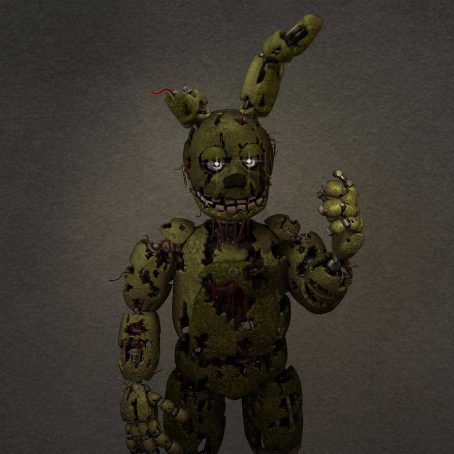 Tfc Springtrap Springtrap Simple Render by LaceyPsychoKiller on DeviantArt