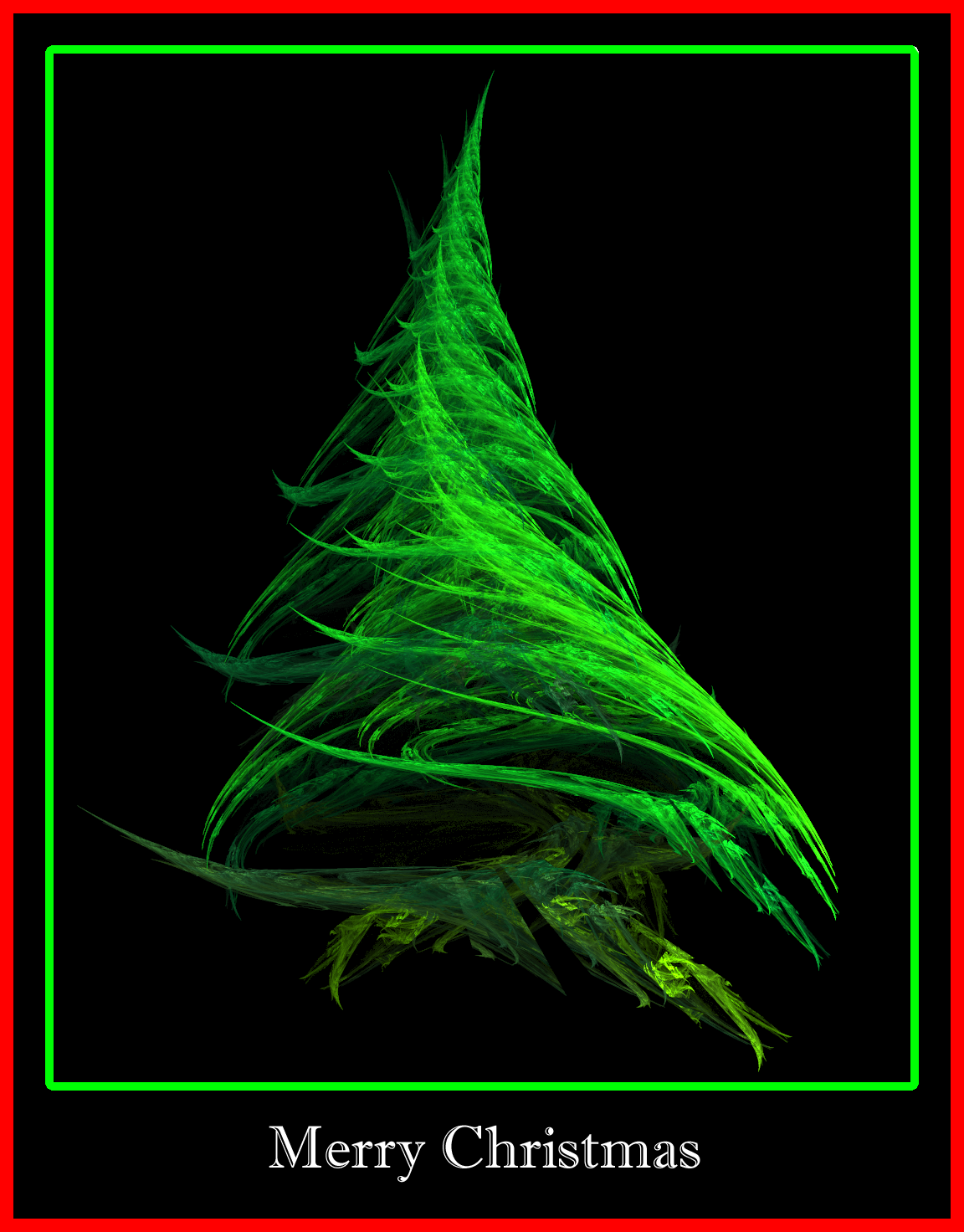 A Fractal Christmas - Card