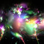 Night Lights Nebula Stock