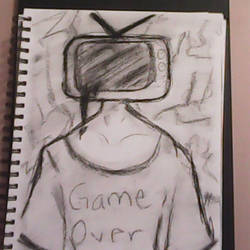 Game Over TV Head