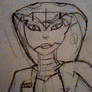 Snake Woman: Rough Sketch