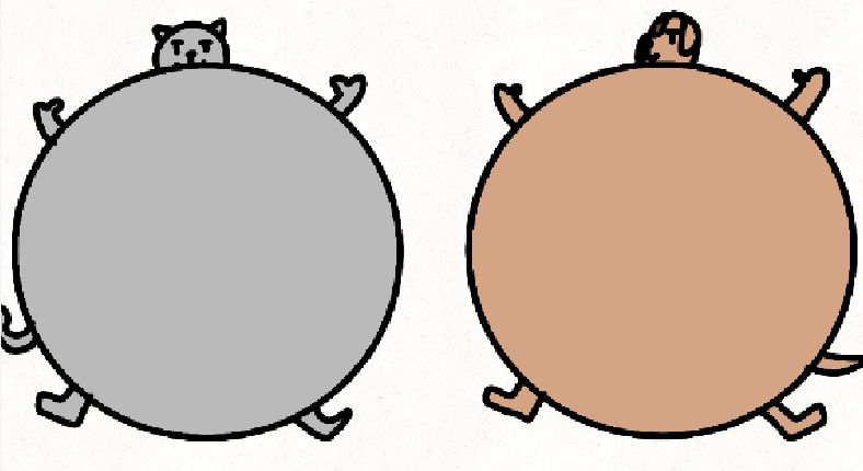 Inflated cat and dog by XilamTheIcePainter2 on DeviantArt