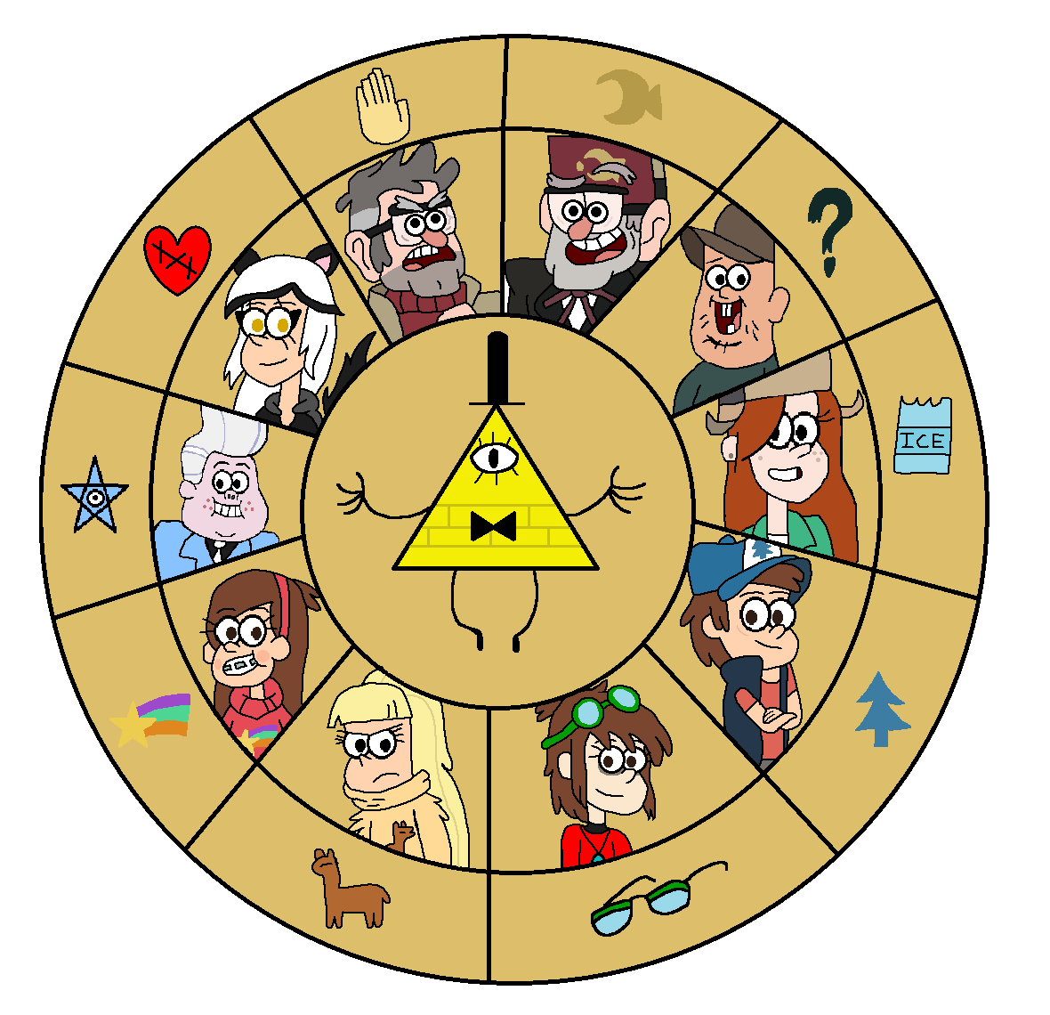 Gravity Falls Cipher Wheel by Crazywriter12 on DeviantArt