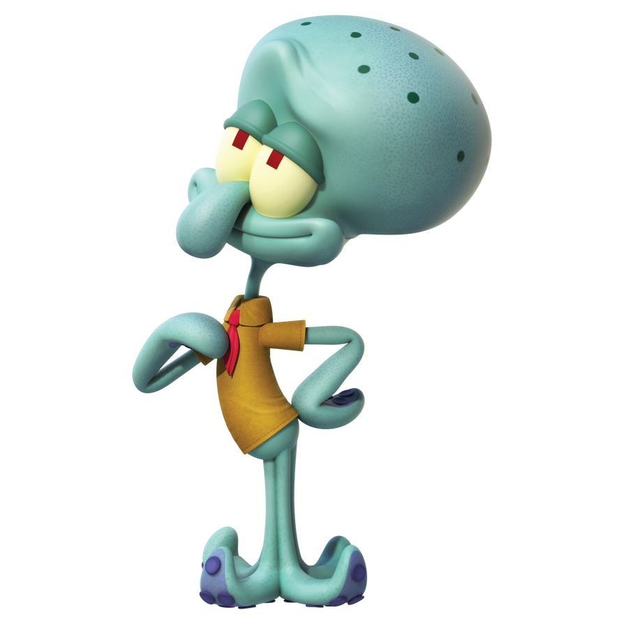 Squidward render 2 camp coral by giganadofan on DeviantArt
