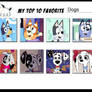 My top 10 favorite dogs from the BAOKD AU