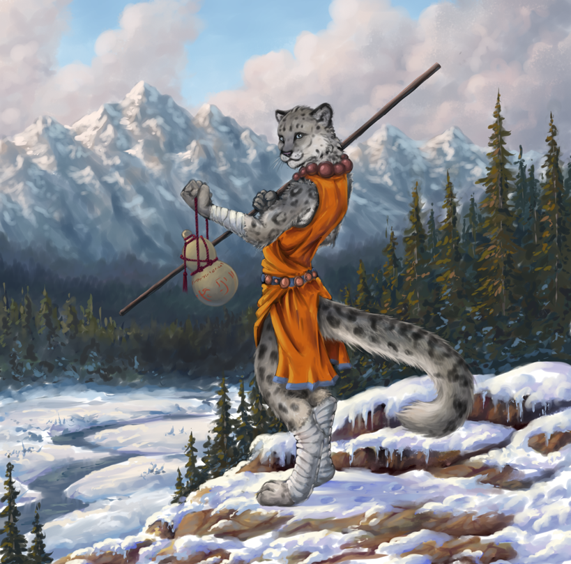 Tabaxi Monk by Choedan-Kal on DeviantArt