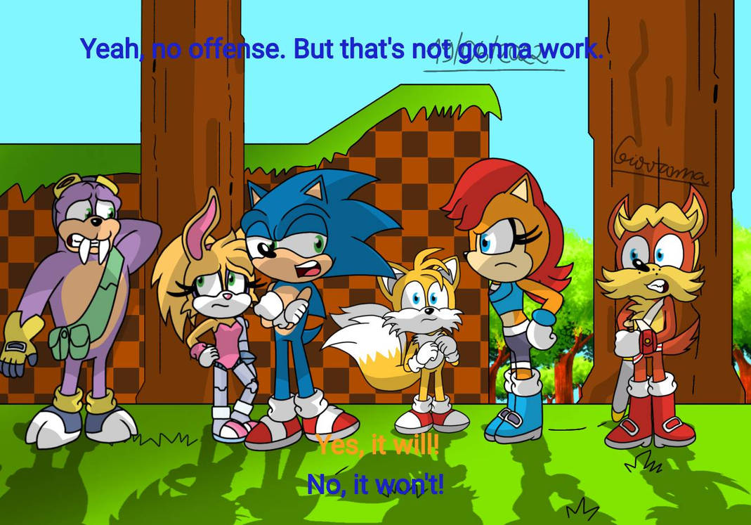 Sonic SatAM Redraw (Archie style) by Gigi-SonicandGumball on DeviantArt