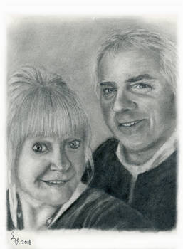 R and C Couple's Portrait