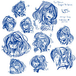 Fem!Varian Messy Doodles