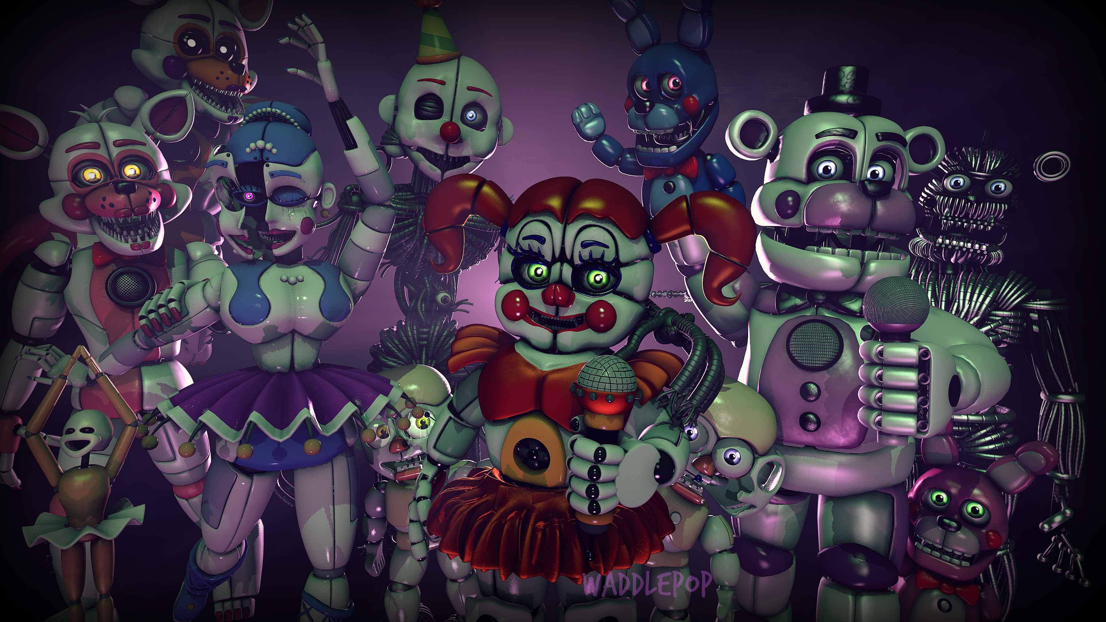 FNaF 6 Generations [SPEEDART] by witheredfnaf on DeviantArt