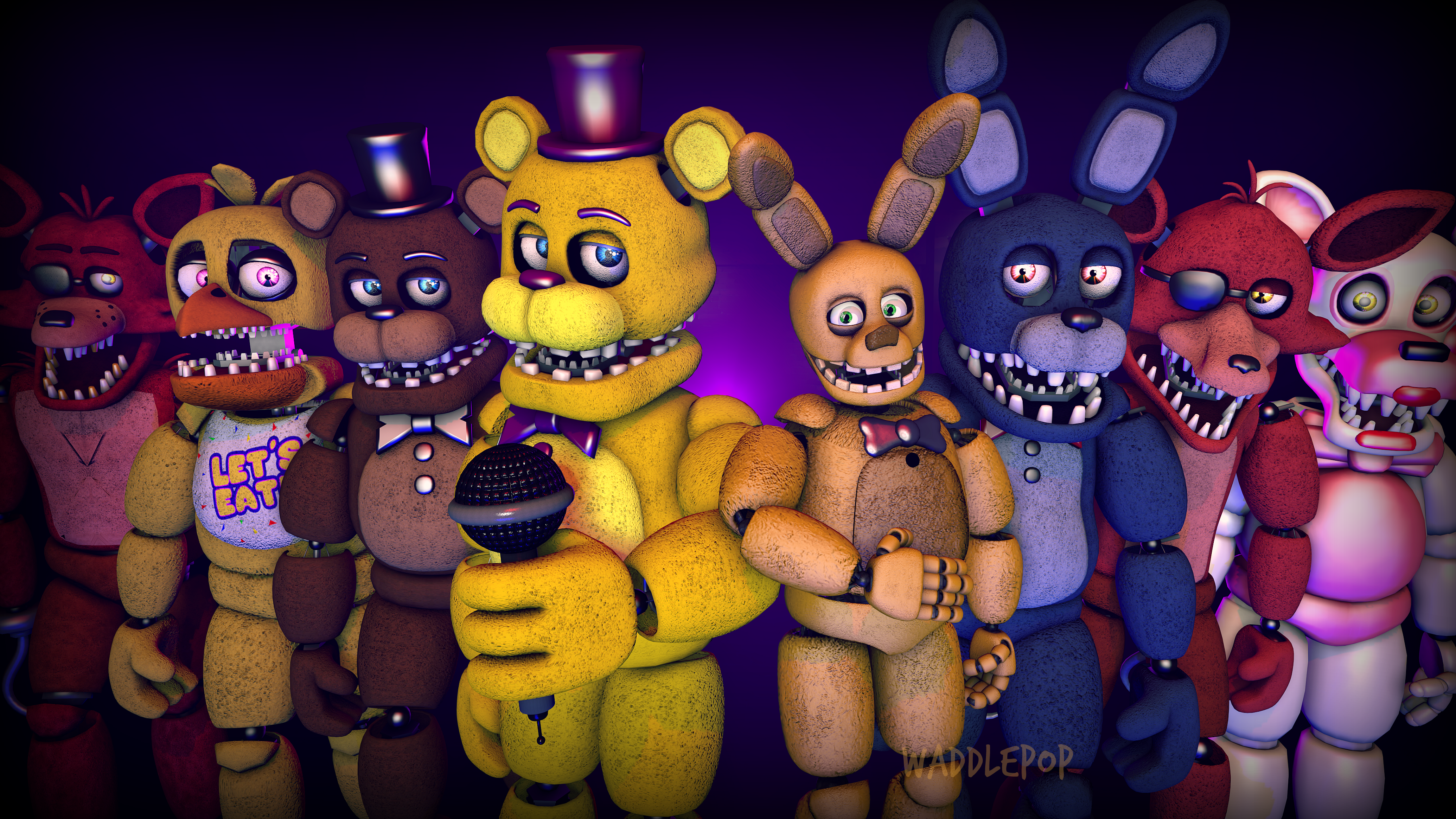 FNaF 6 Generations [SPEEDART] by witheredfnaf on DeviantArt