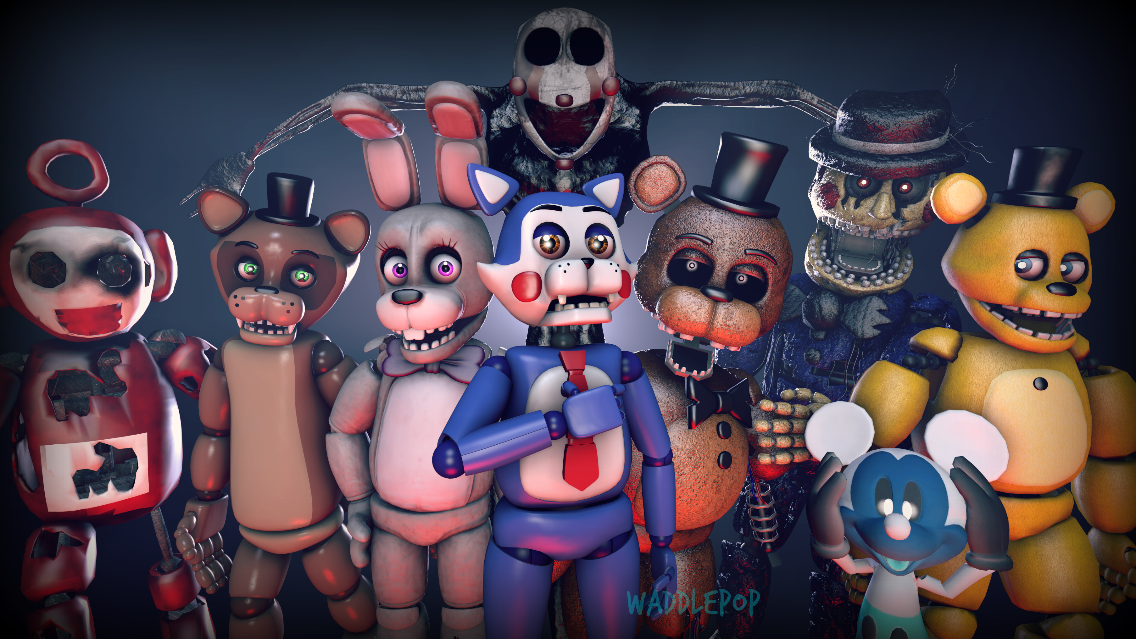 Five Nights at Candy's Generations (speedart) by Confusedwolf26 on  DeviantArt