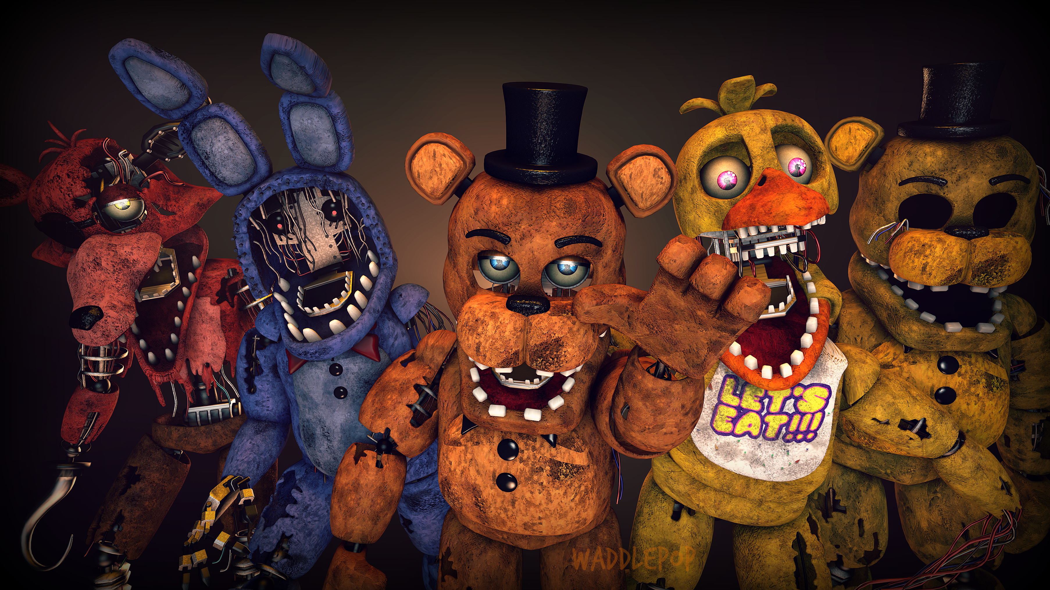 FNaF 6 Generations [SPEEDART] by witheredfnaf on DeviantArt