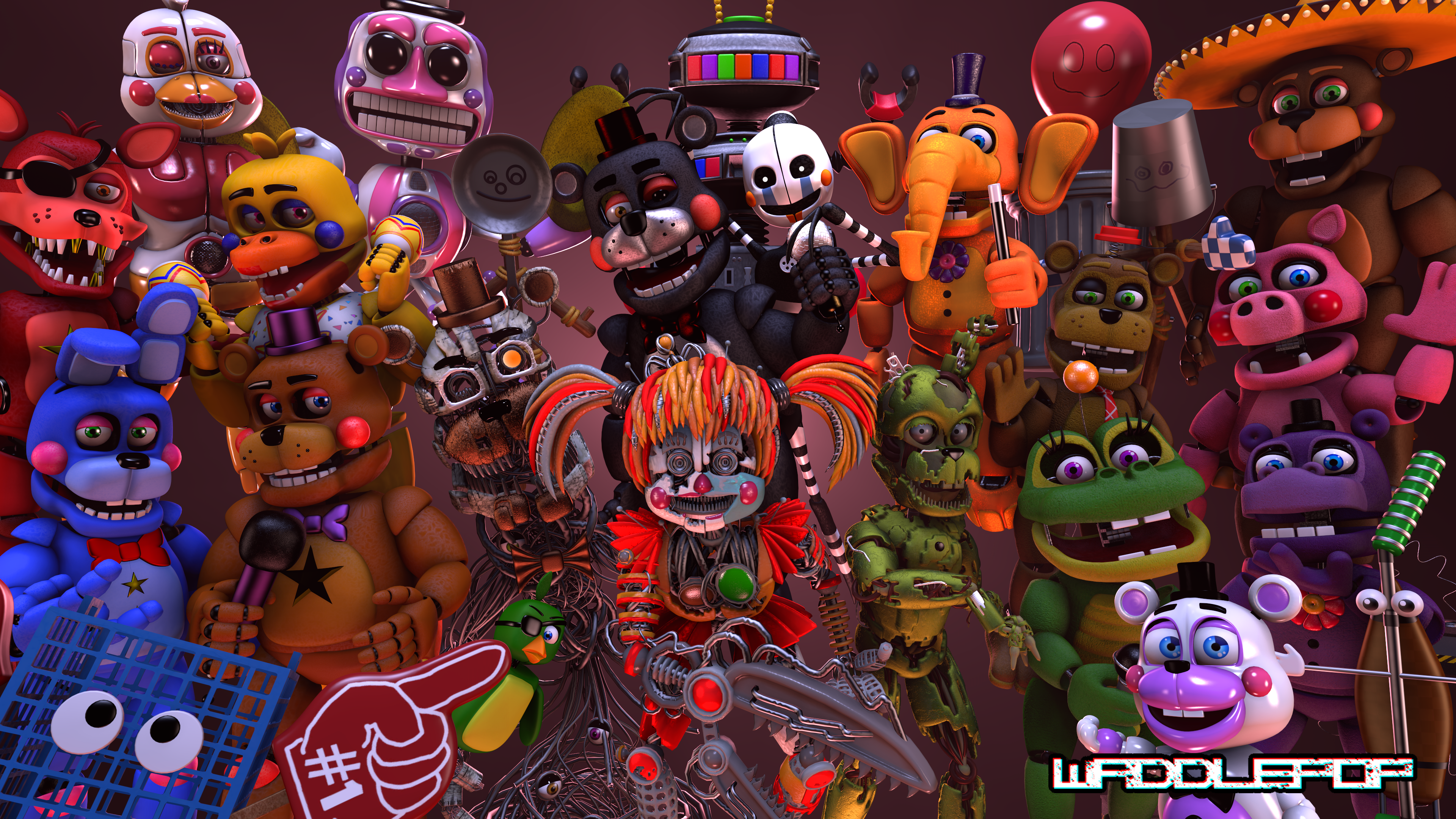 FNaF 6 Generations [SPEEDART] by witheredfnaf on DeviantArt