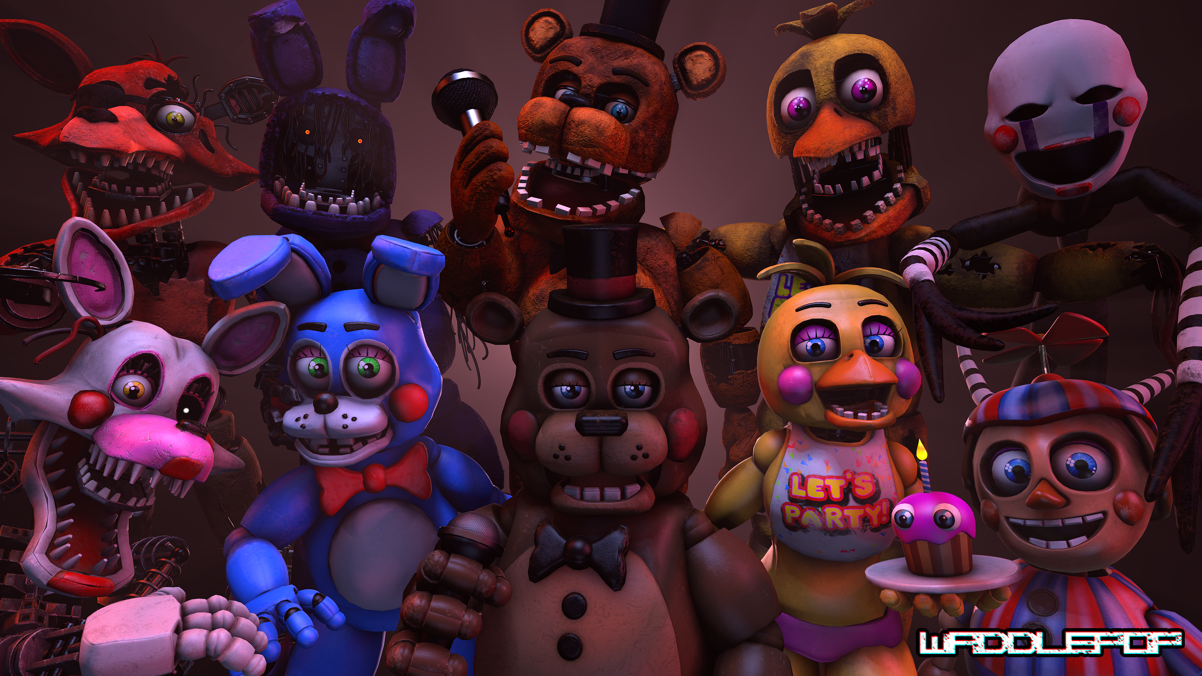 Fnaf 2 characters JEAP - Illustrations ART street