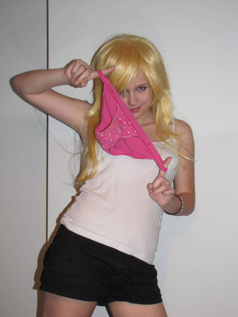 Panty showing off her Panties by YogurtStainCosplay on DeviantArt