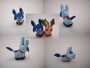 Chibi Glaceon Sculpture by CharredPinappleTart