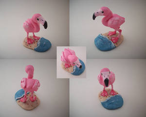 Flamingo Sculpture by CharredPinappleTart