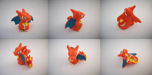 Chibi Charizard Sculpture Version 2 by CharredPinappleTart