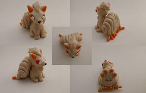 Ninetales Chibi Sculpture by CharredPinappleTart