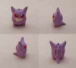 Chibi Gengar Sculpture by CharredPinappleTart