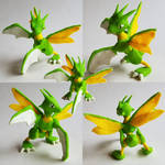 Scyther Ready for Battle - Pokemon Sculpture by CharredPinappleTart