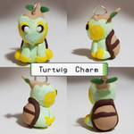Turtwig Necklace Charm - Pokemon Sculpture by CharredPinappleTart