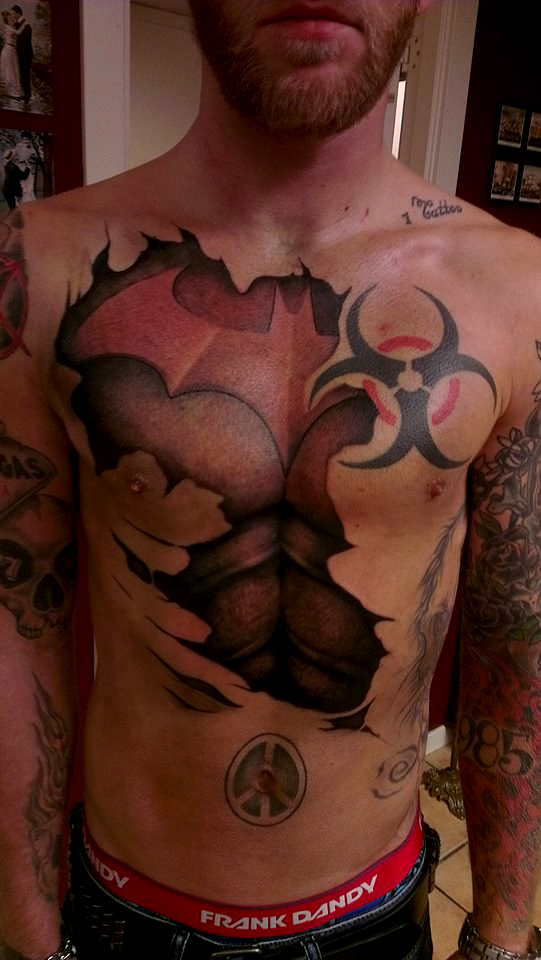 batman armor tattoo