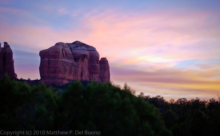 Sunset over Red Rock