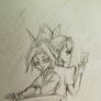 Little Yuri and Serena (sketch)