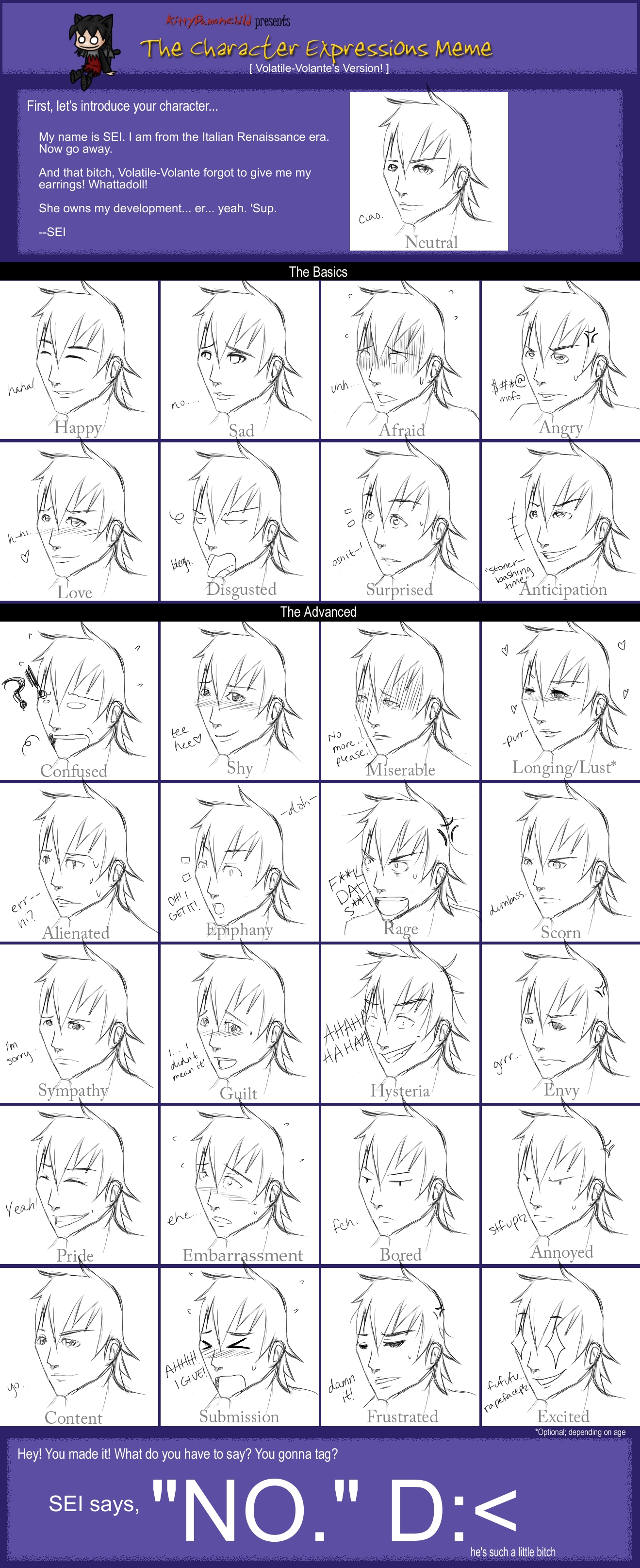 'Character Expressions' Meme